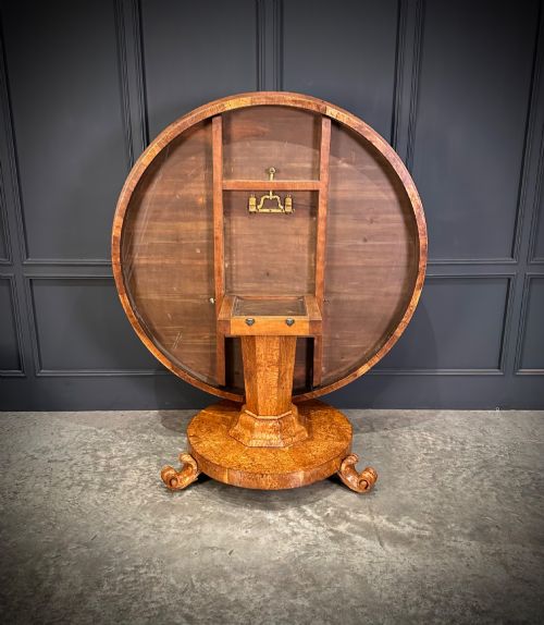 MAGNIFICENT POLLARD OAK ROUND BREAKFAST TABLE - ADDITIONAL PHOTO 7