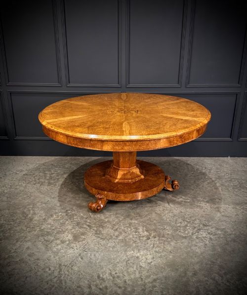 MAGNIFICENT POLLARD OAK ROUND BREAKFAST TABLE - ADDITIONAL PHOTO 10
