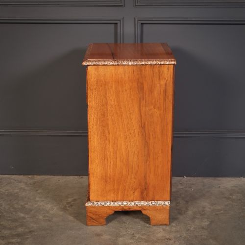 PAIR OF WALNUT BEDSIDE CHESTS - ADDITIONAL PHOTO 7