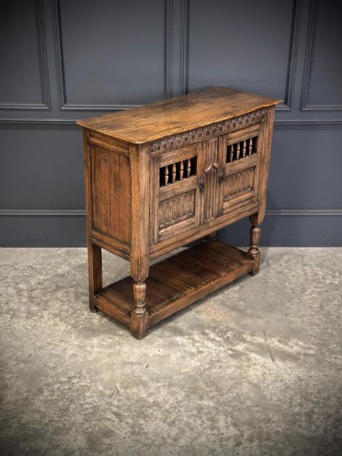 fig 1. Slim Oak Cheese Cupboard