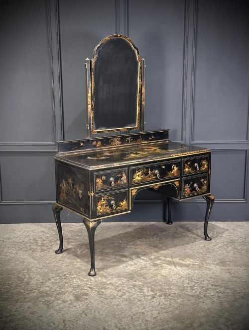 CHINOISERIE LACQUERED DRESSING TABLE - ADDITIONAL PHOTO 1