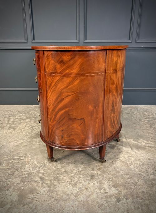 EDWARDIAN MAHOGANY KIDNEY SHAPED DESK - ADDITIONAL PHOTO 6