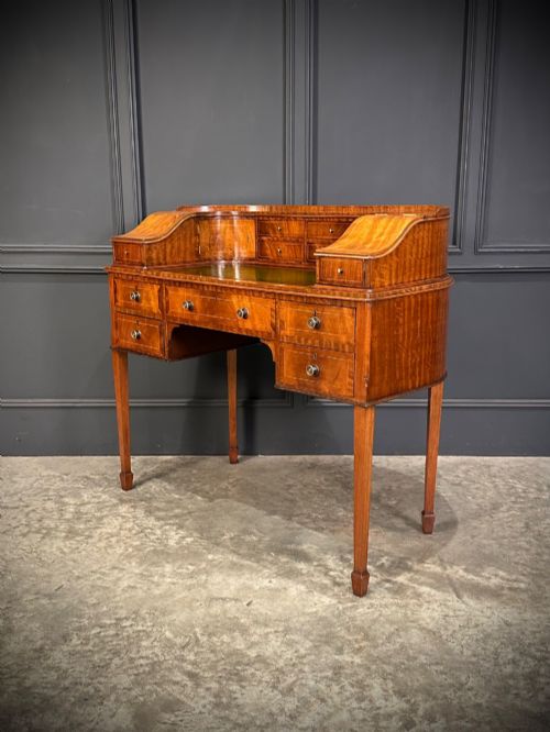 INLAID MAHOGANY CARLTON HOUSE DESK - ADDITIONAL PHOTO 6