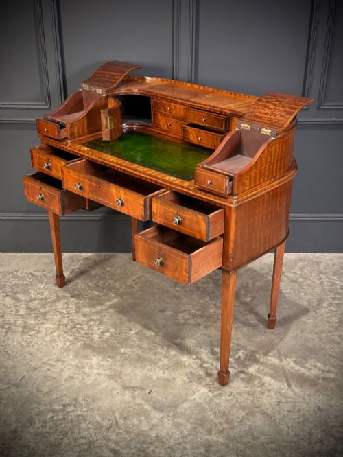 INLAID MAHOGANY CARLTON HOUSE DESK - ADDITIONAL PHOTO 7