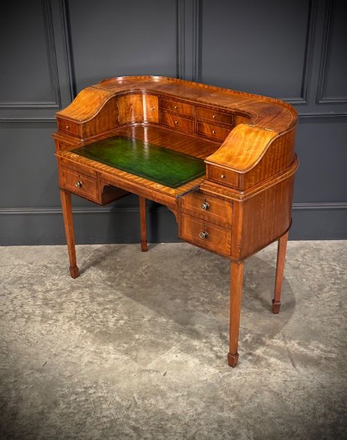 INLAID MAHOGANY CARLTON HOUSE DESK - ADDITIONAL PHOTO 8