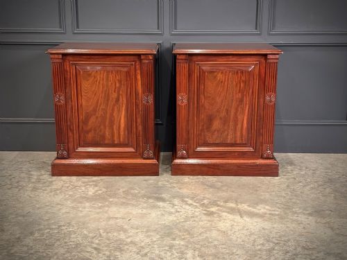 Pair of Victorian Mahogany Bedside Cabinets