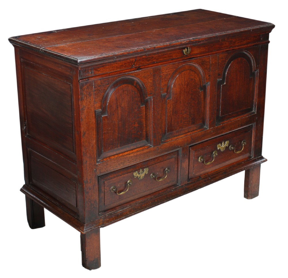 17th Century Oak Mule Chest