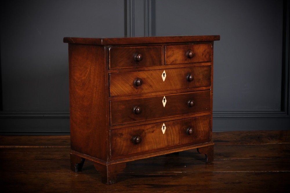 Georgian Mahogany Miniature Apprentice Chest View II
