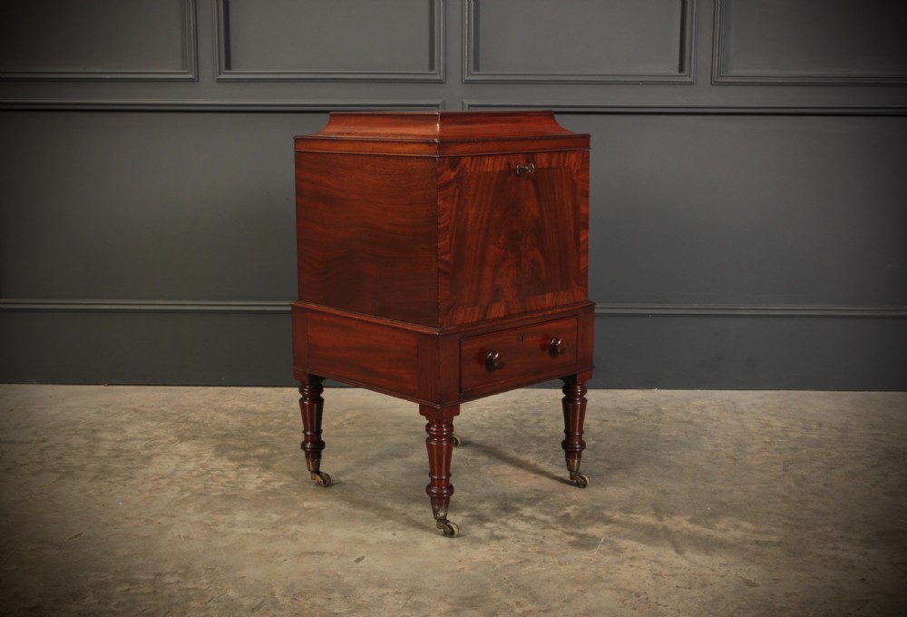 Regency Mahogany Cellarette On Stand View II