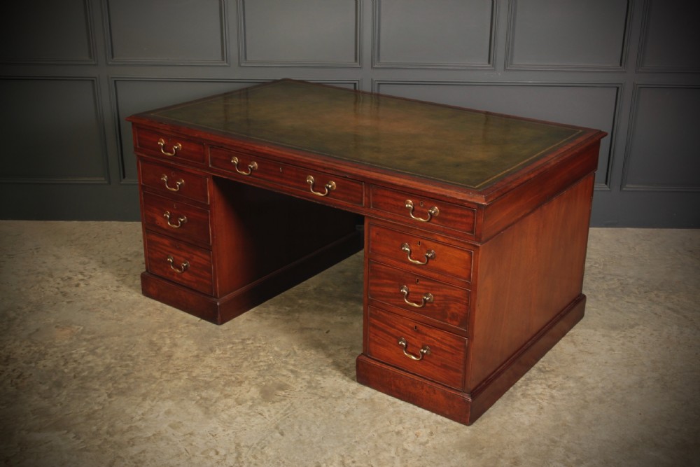 19th Century Mahogany Partners Desk