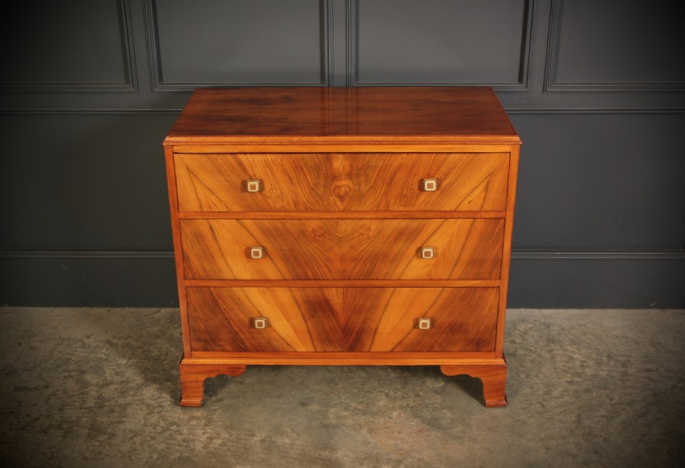 Walnut Art Deco Chest of Drawers by Waring & Gillow View IV
