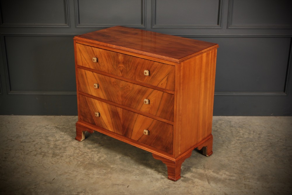 Walnut Art Deco Chest of Drawers by Waring & Gillow View VI