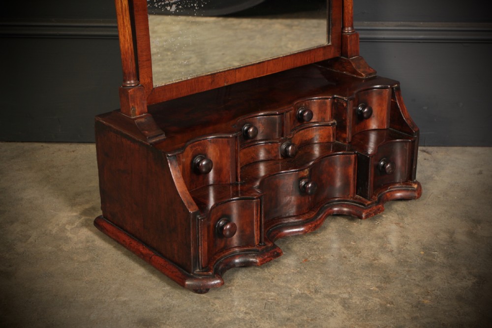 Queen Anne Style Mahogany Dressing Mirror View II