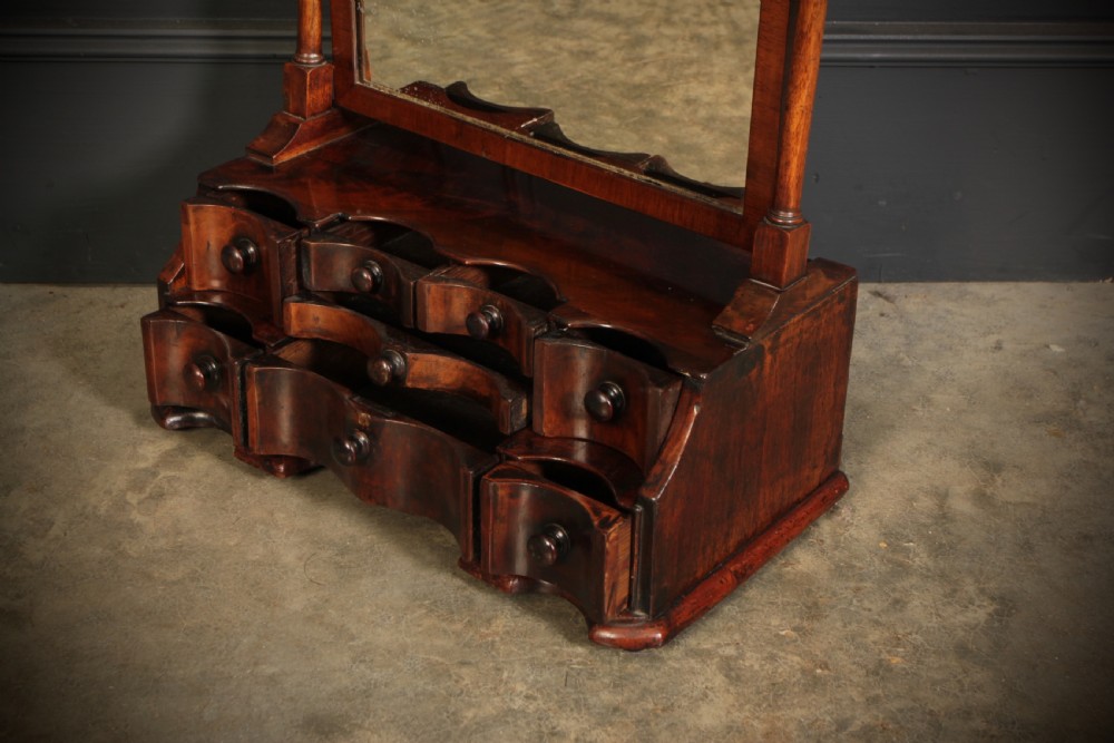 Queen Anne Style Mahogany Dressing Mirror View VI