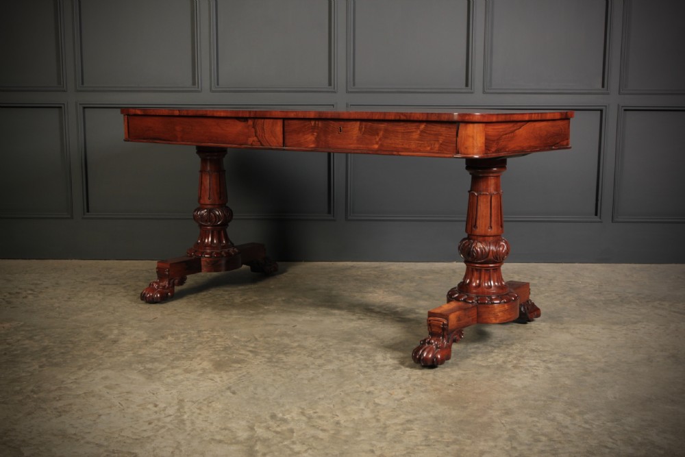 William IV Rosewood Library Writing Table