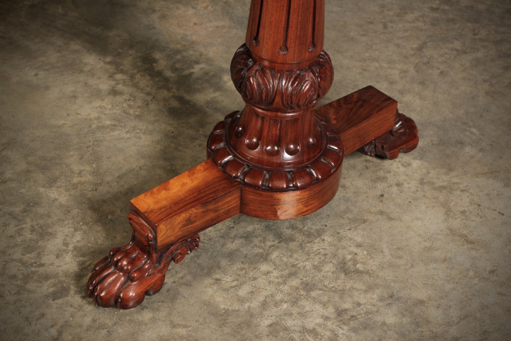 William IV Rosewood Library Writing Table View VIII