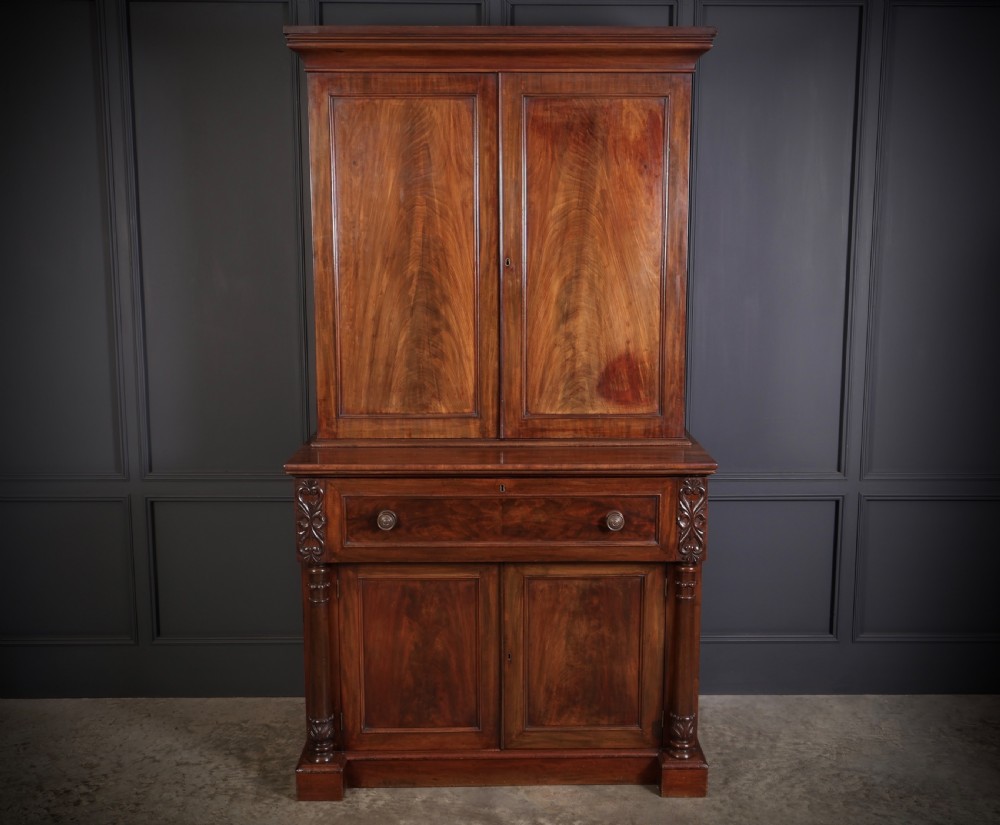 William IV Mahogany Secrétaire Bookcase View III