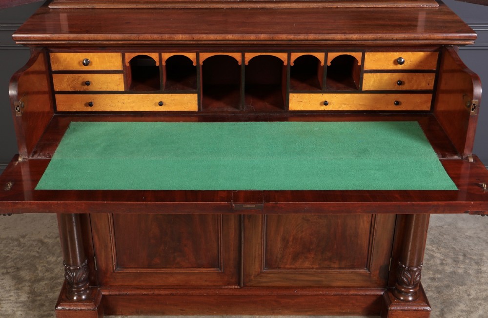 William IV Mahogany Secrétaire Bookcase View V