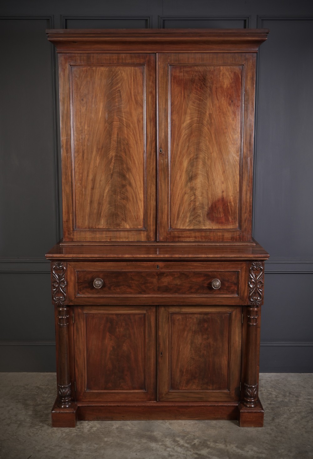William IV Mahogany Secrétaire Bookcase View VI
