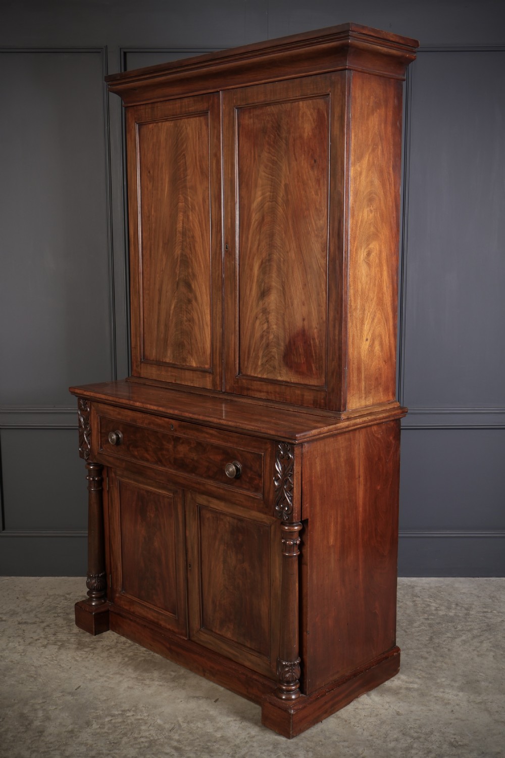 William IV Mahogany Secrétaire Bookcase View VIII