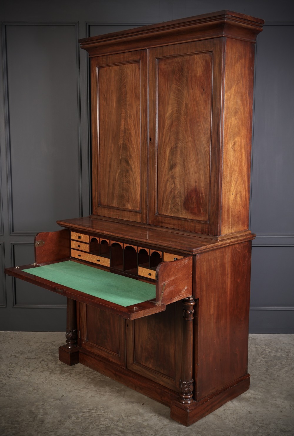 William IV Mahogany Secrétaire Bookcase View X