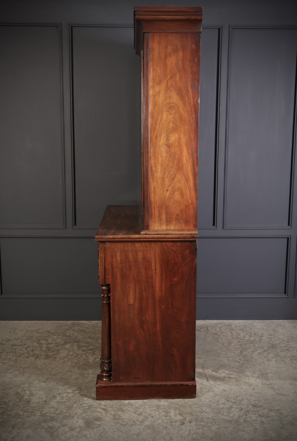 William IV Mahogany Secrétaire Bookcase View XI