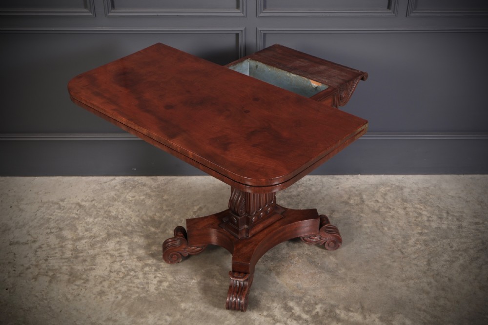 William IV Mahogany Tea Table View V