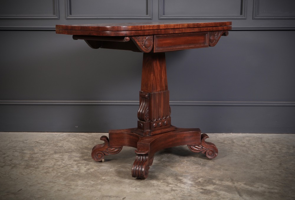 William IV Mahogany Tea Table View VI