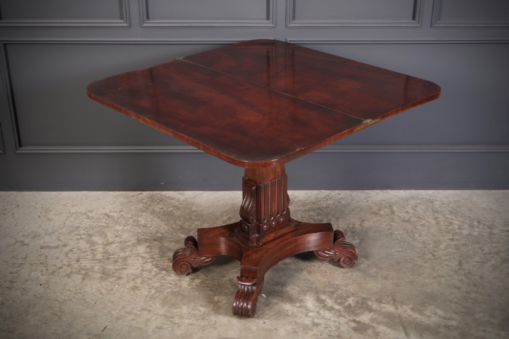 William IV Mahogany Tea Table View VII