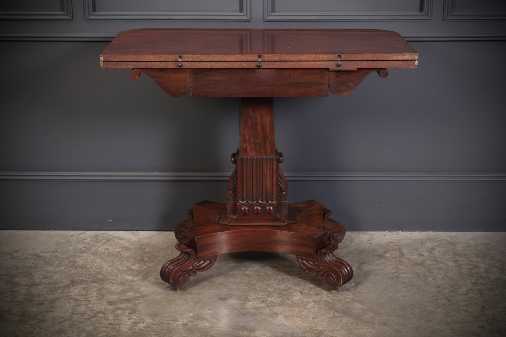 William IV Mahogany Tea Table View IX