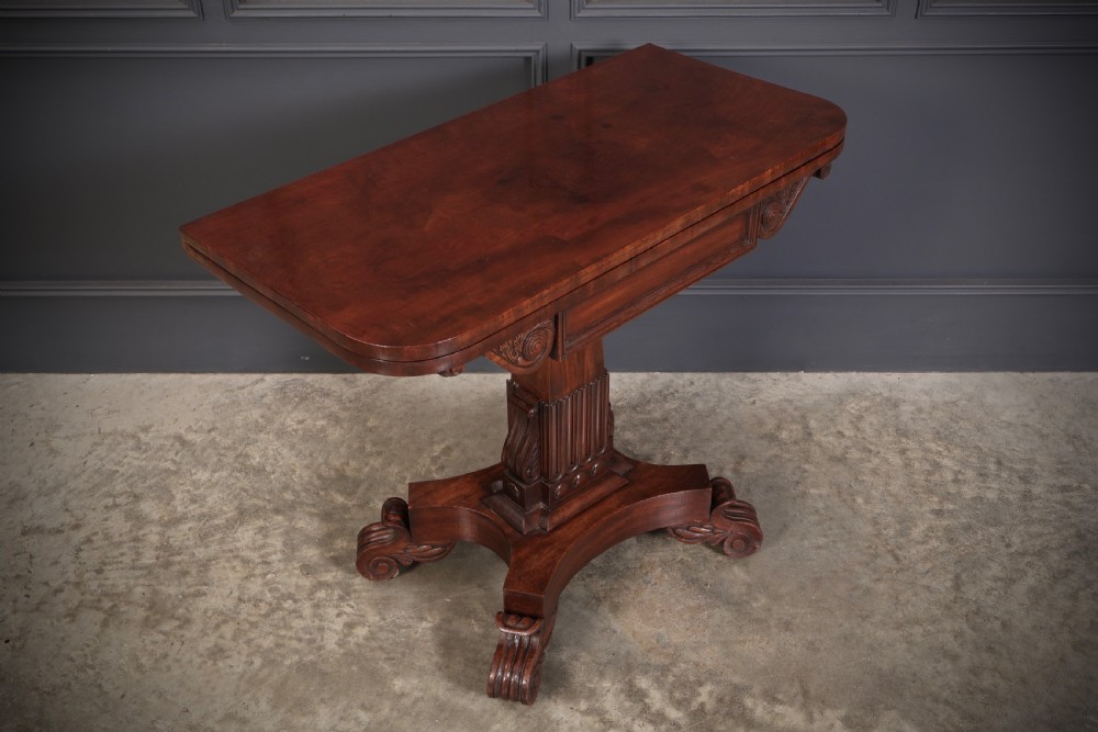 William IV Mahogany Tea Table View XI