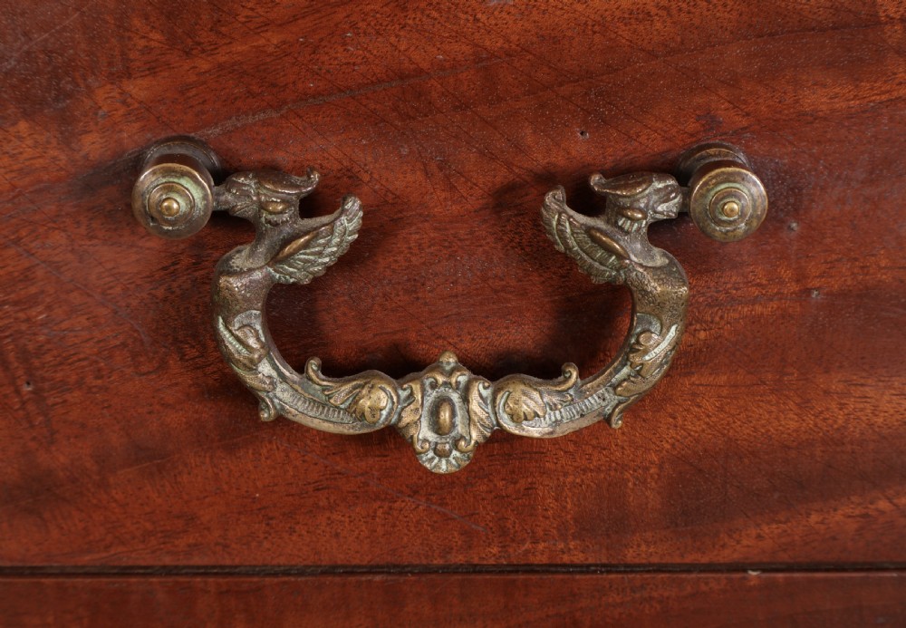 Tall Victorian Figured Mahogany Chest of Drawers View IV