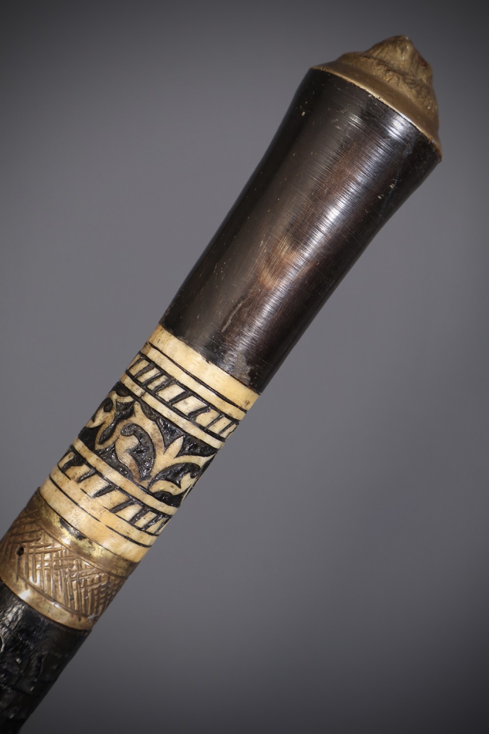 Anglo Indian Bone Inlaid Sword Stick View VIII