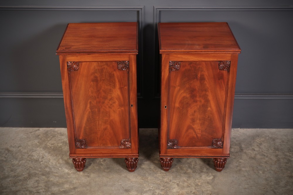 Pair of Regeny Mahogany Bedside Cabinets View IV
