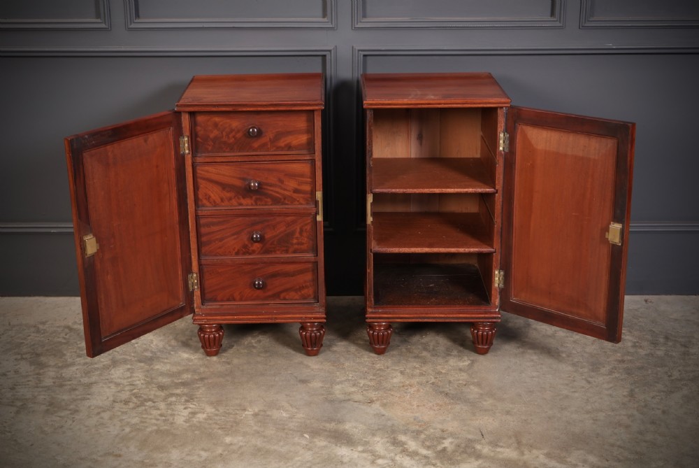 Pair of Regeny Mahogany Bedside Cabinets View V