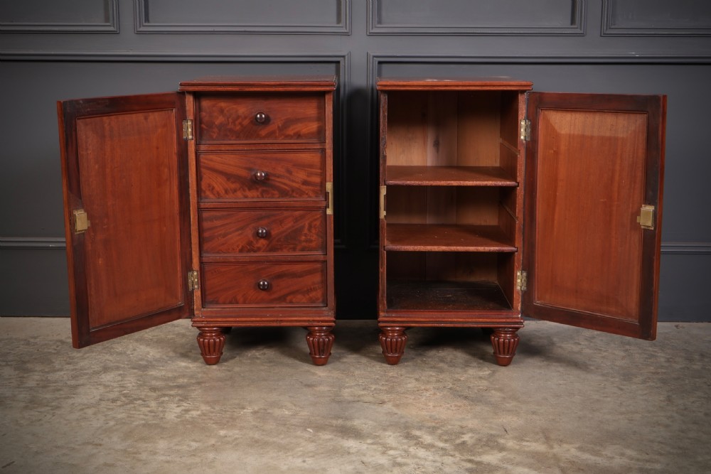 Pair of Regeny Mahogany Bedside Cabinets View VI