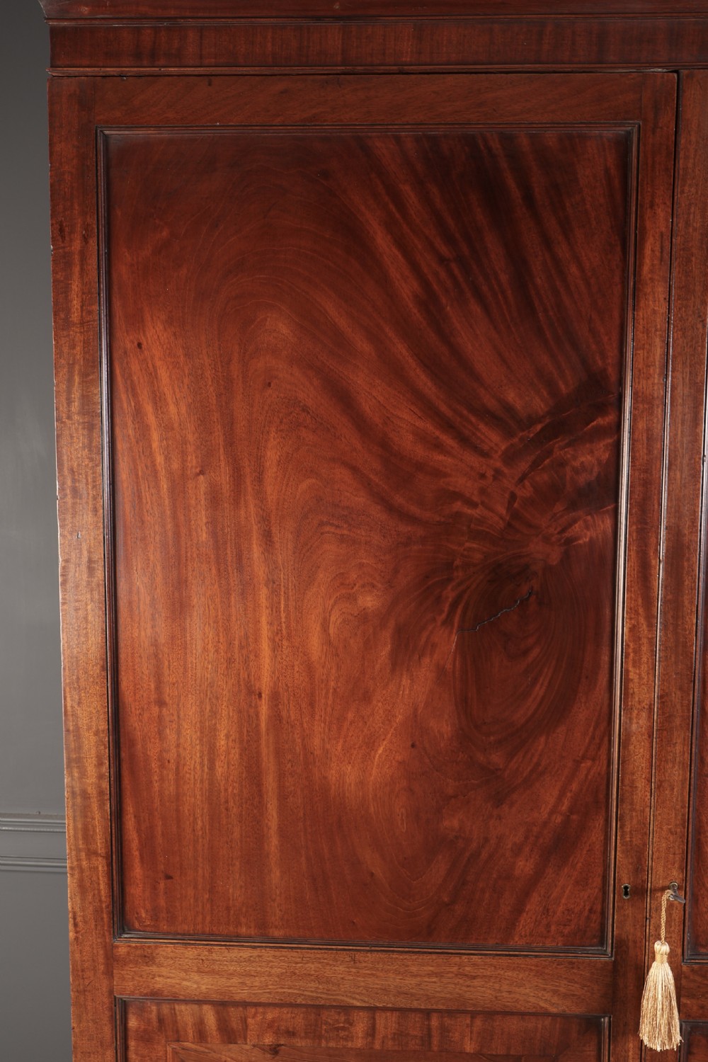 18th Century Mahogany & Amboyna Wardrobe View II