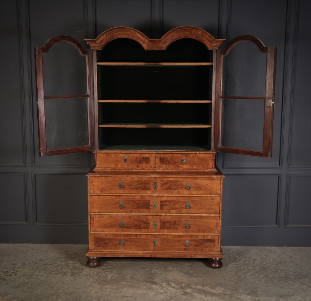 18th Century Walnut Glazed Bookcase View V