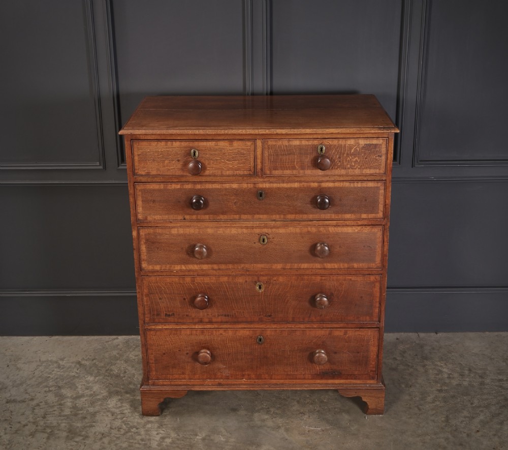 Georgian Oak Chest of Drawers View II