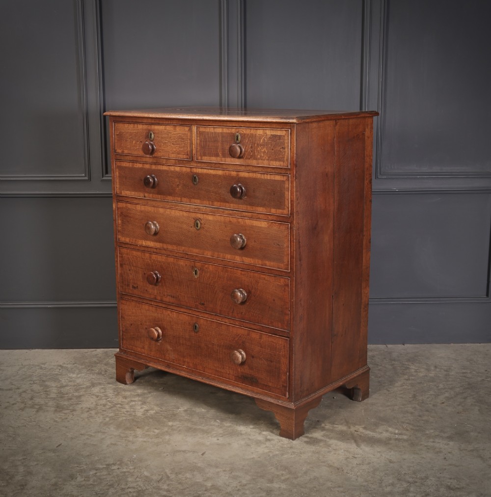 Georgian Oak Chest of Drawers View IV