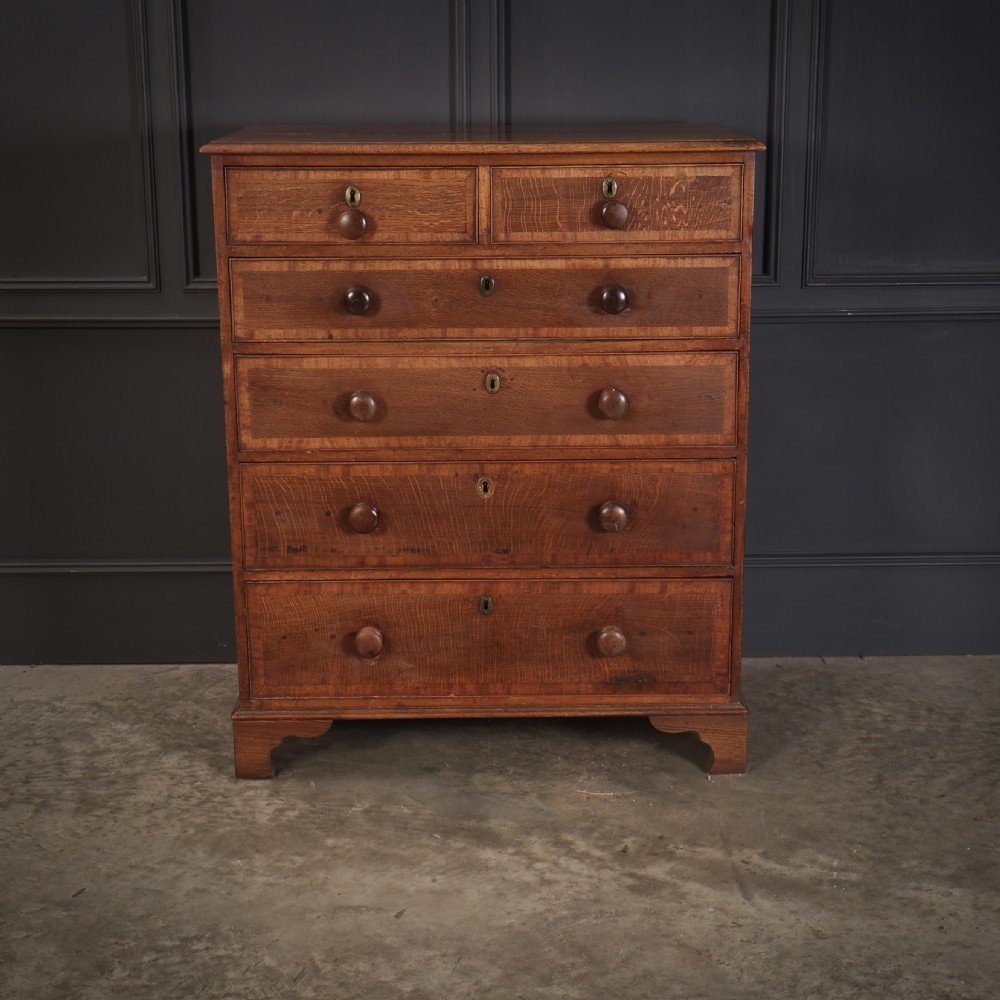 Georgian Oak Chest of Drawers View V