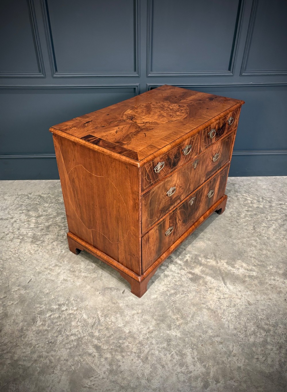 William & Mary Inlaid Walnut Chest of Drawers