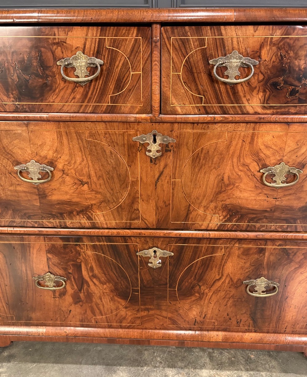 William & Mary Inlaid Walnut Chest of Drawers View VII