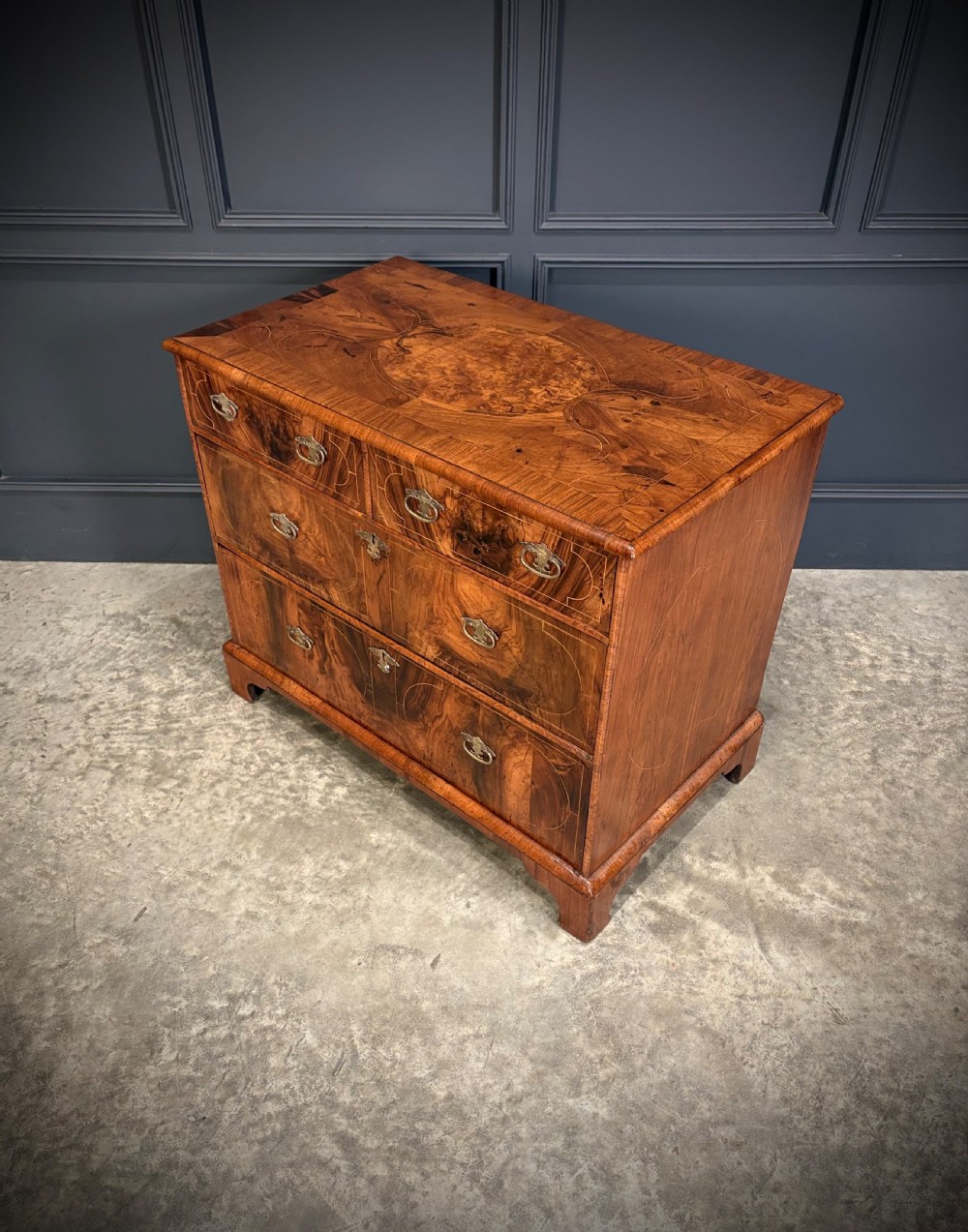 William & Mary Inlaid Walnut Chest of Drawers View XI