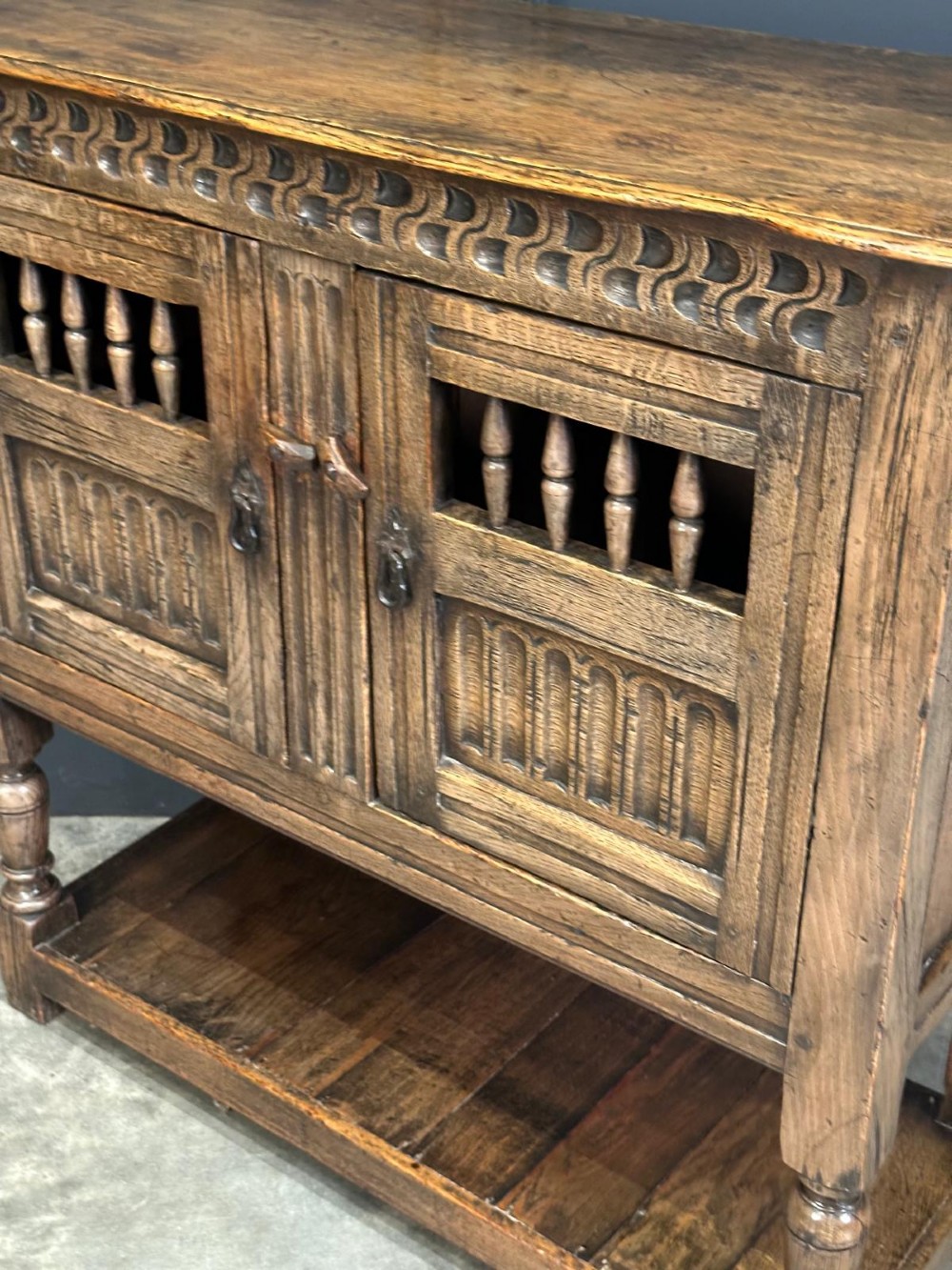 Slim Oak Cheese Cupboard View VIII
