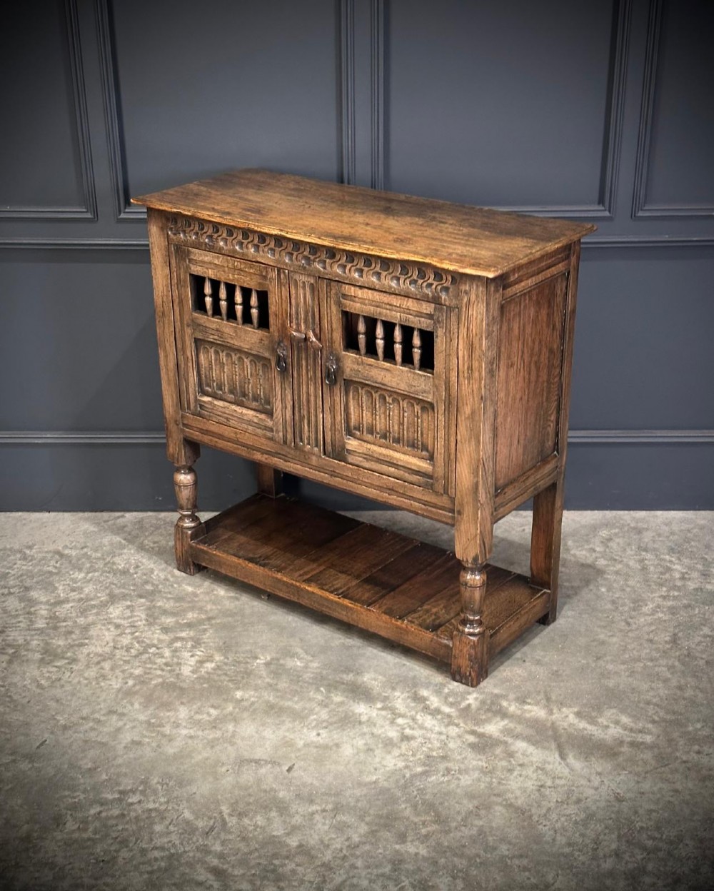 Slim Oak Cheese Cupboard View IX