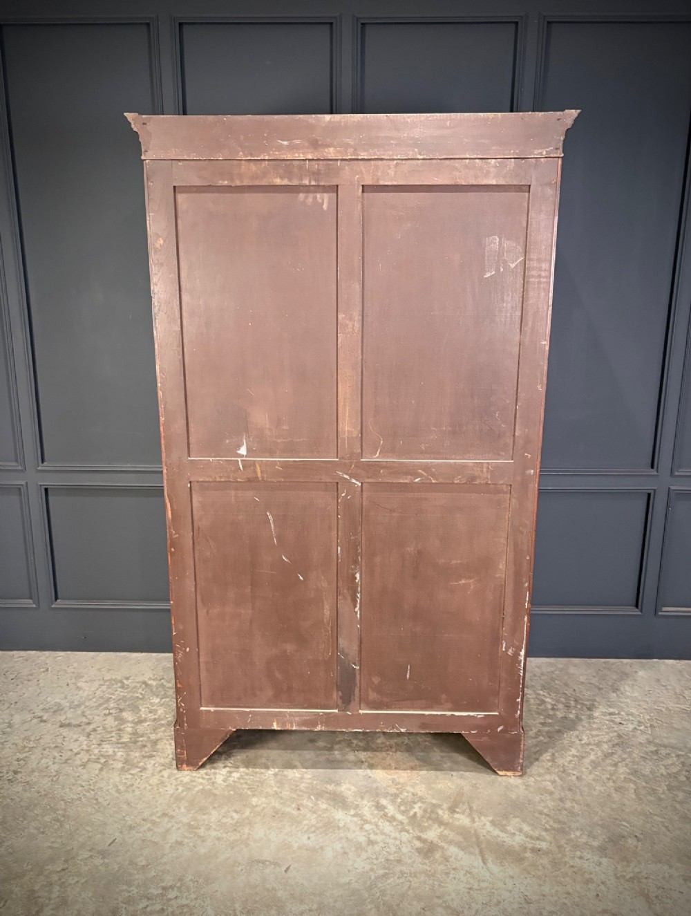Mahogany Bow Front Wardrobe View VI