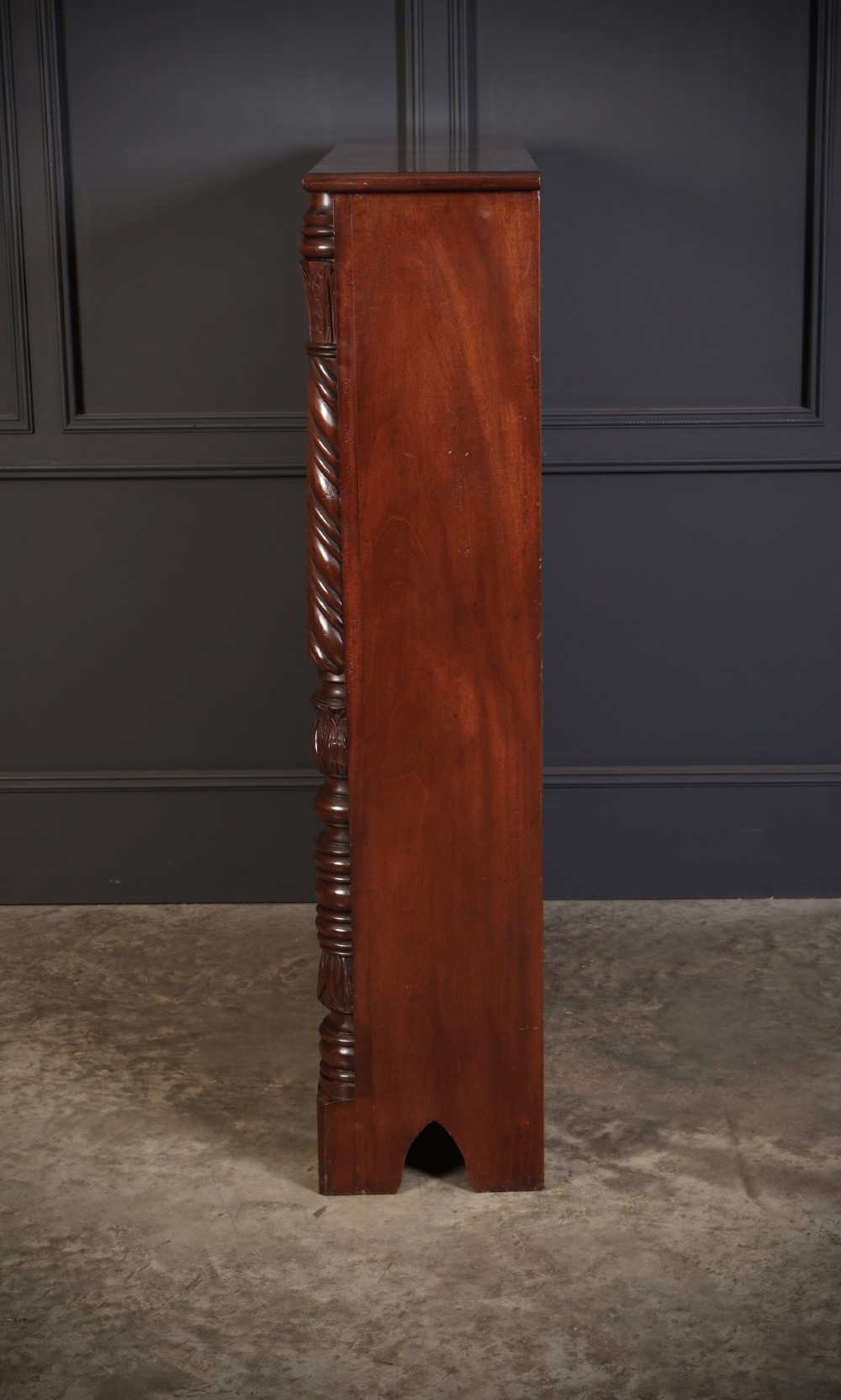 William IV Mahogany Open Bookcase View X