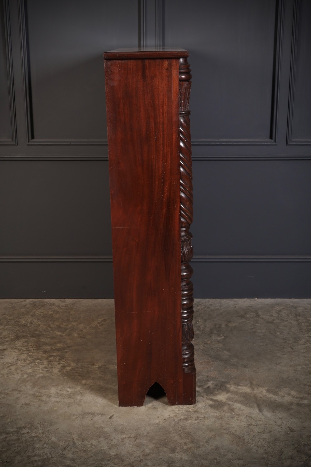 William IV Mahogany Open Bookcase View XII