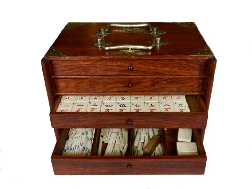 Chinese Export Mahjong Set, Shanghai, 1920s